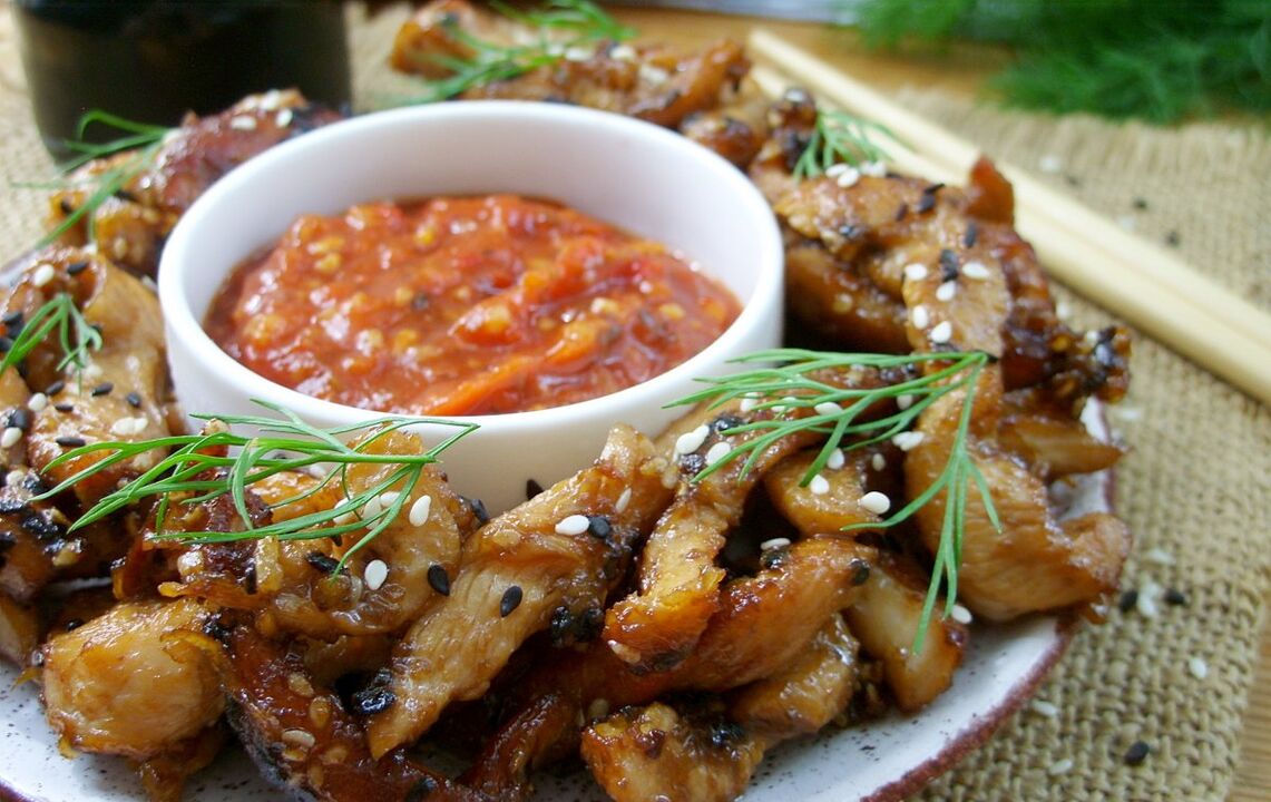 chicken in soy sauce on a diet favorite
